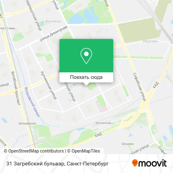 Карта 31 Загребский бульвар