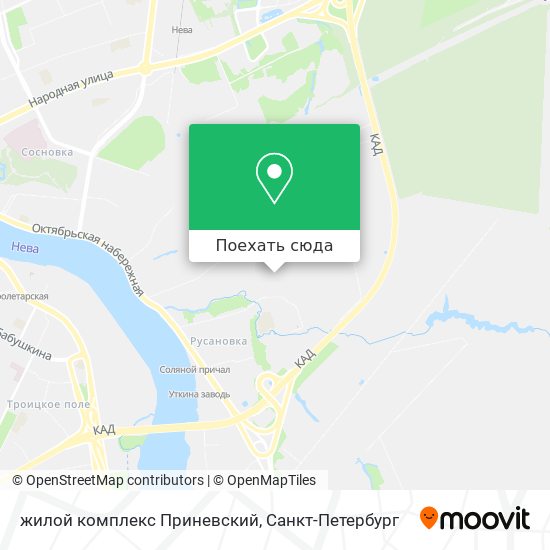 Карта жилой комплекс Приневский