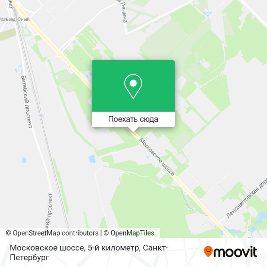 Карта Московское шоссе, 5-й километр