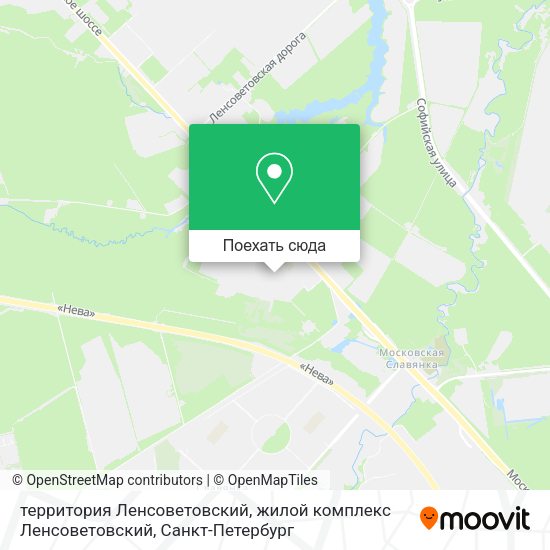 Карта территория Ленсоветовский, жилой комплекс Ленсоветовский