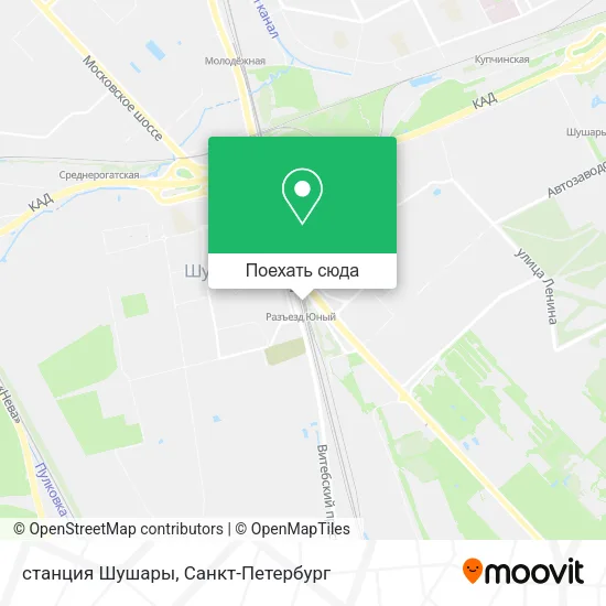 Карта станция Шушары