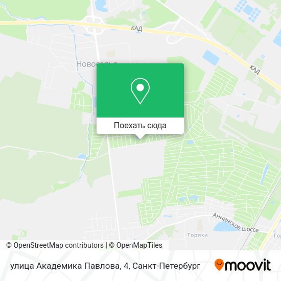 Карта улица Академика Павлова, 4