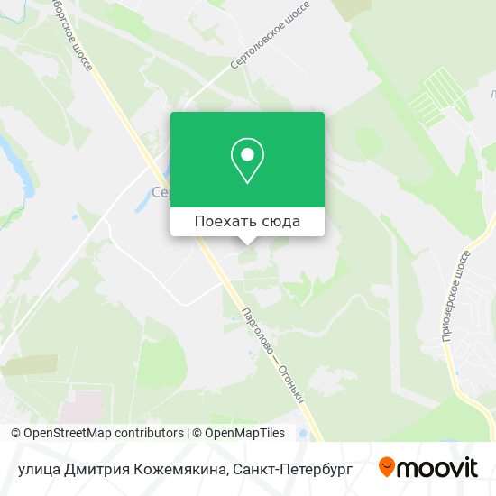 Карта улица Дмитрия Кожемякина