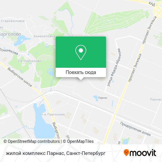Карта жилой комплекс Парнас