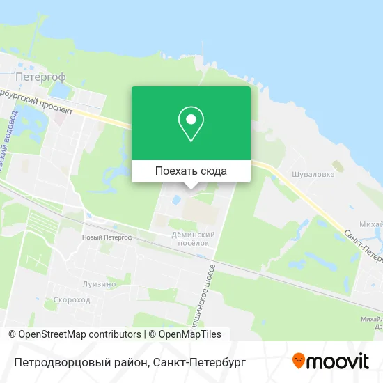 Карта Петродворцовый район