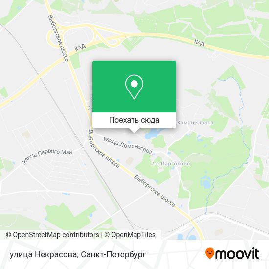 Карта улица Некрасова