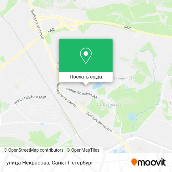 Карта улица Некрасова