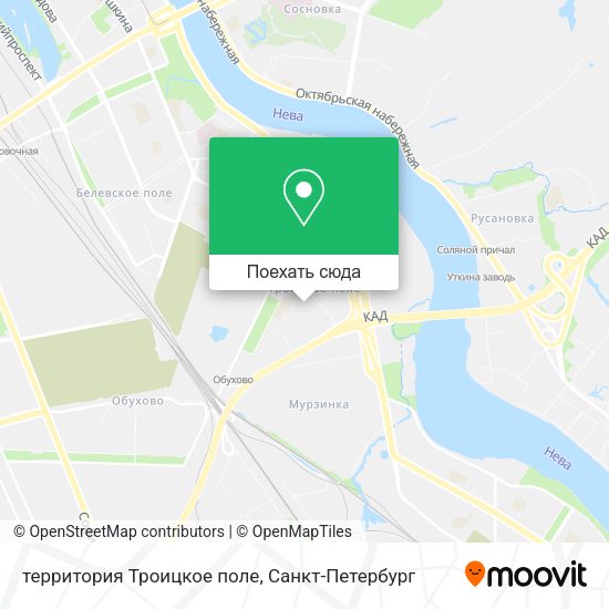Карта территория Троицкое поле