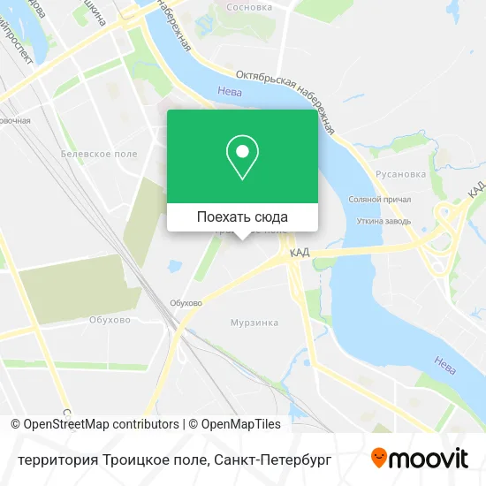 Карта территория Троицкое поле