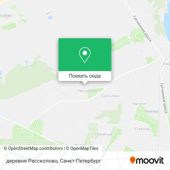 Карта деревня Рассколово