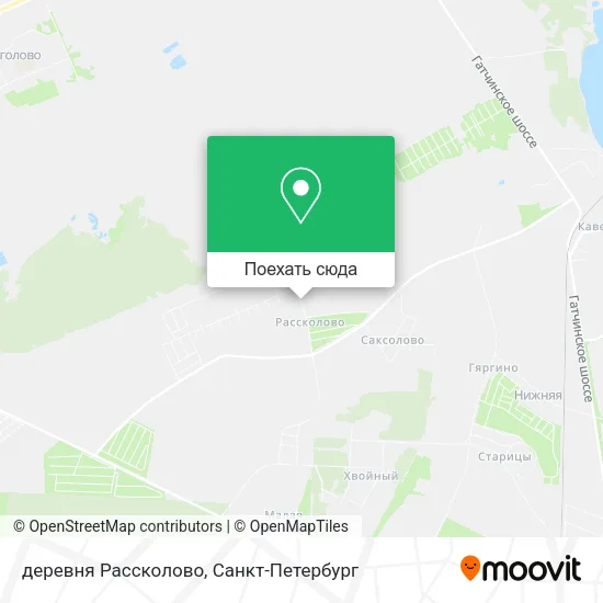 Карта деревня Рассколово