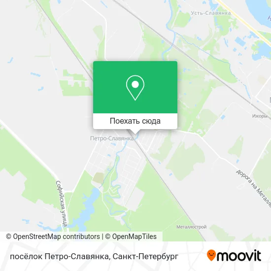 Карта посёлок Петро-Славянка