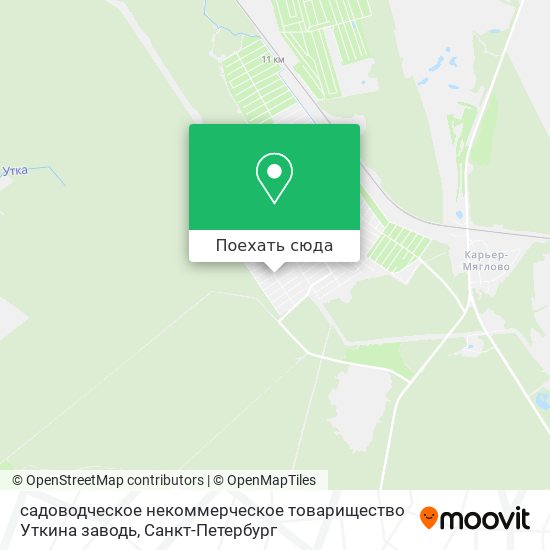 Карта садоводческое некоммерческое товарищество Уткина заводь