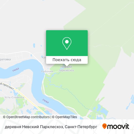 Карта деревня Невский Парклесхоз