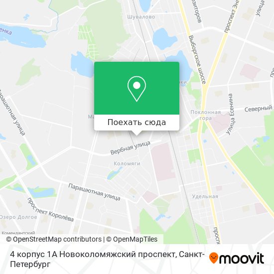 Карта 4 корпус 1A Новоколомяжский проспект