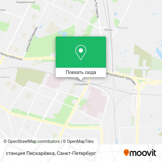 Карта станция Пискарёвка