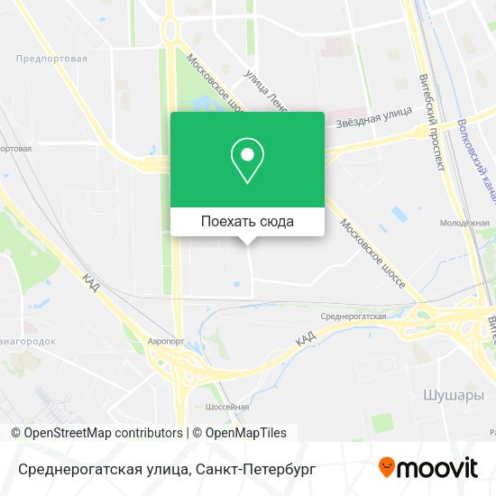 Карта Среднерогатская улица