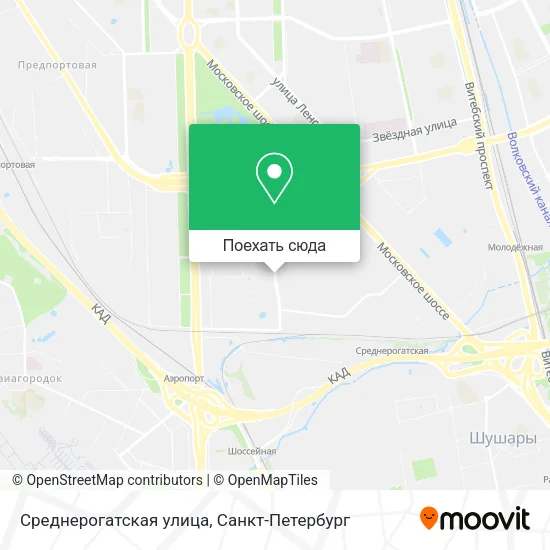 Карта Среднерогатская улица