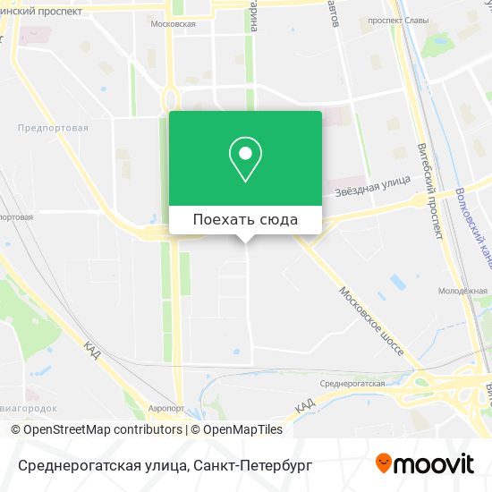 Карта Среднерогатская улица
