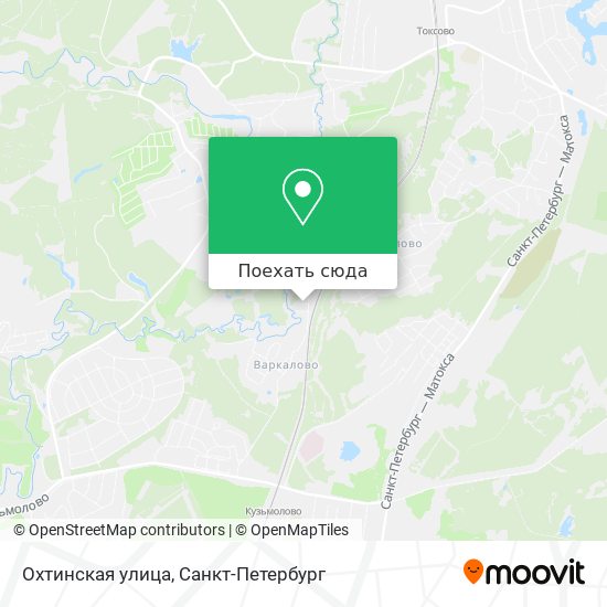 Карта Охтинская улица