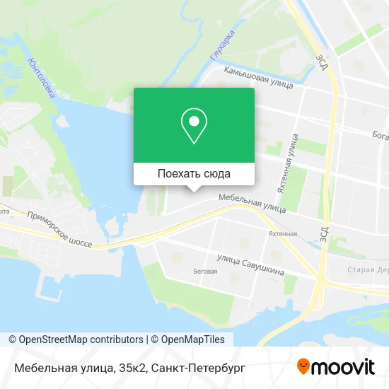 Карта Мебельная улица, 35к2