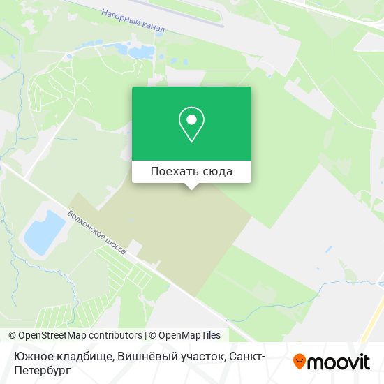 Карта Южное кладбище, Вишнёвый участок
