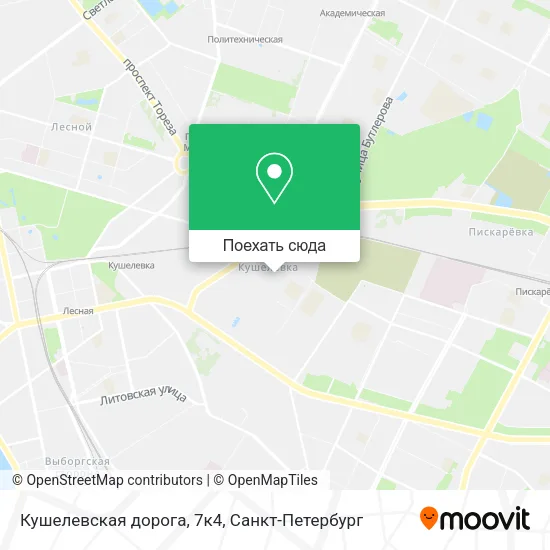 Карта Кушелевская дорога, 7к4