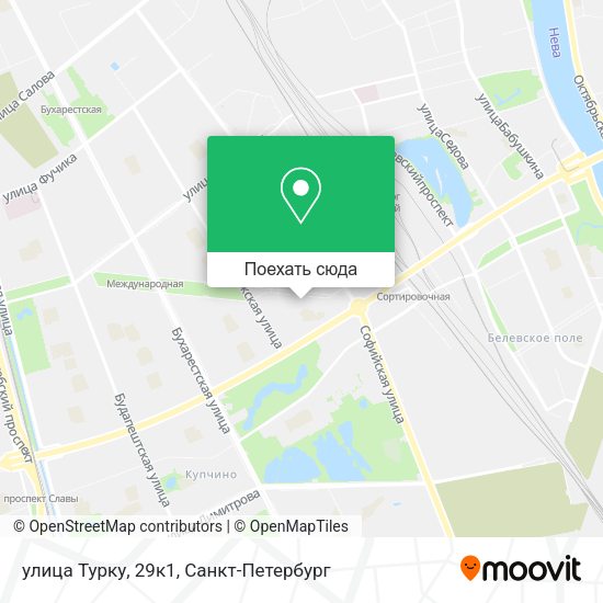 Карта улица Турку, 29к1