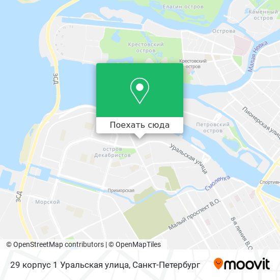 Карта 29 корпус 1 Уральская улица