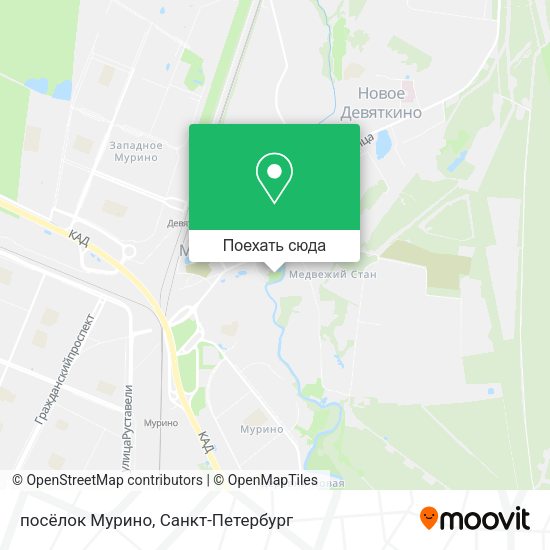 Карта посёлок Мурино