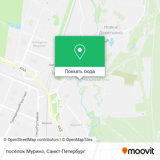 Карта посёлок Мурино