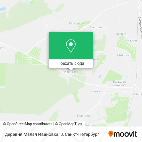 Карта деревня Малая Ивановка, 8