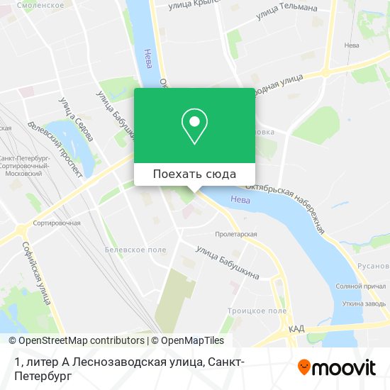 Карта 1, литер А Леснозаводская улица