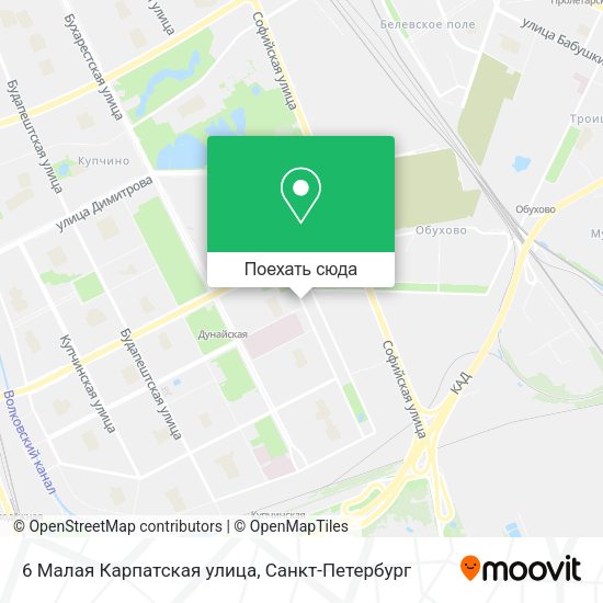 Карта 6 Малая Карпатская улица
