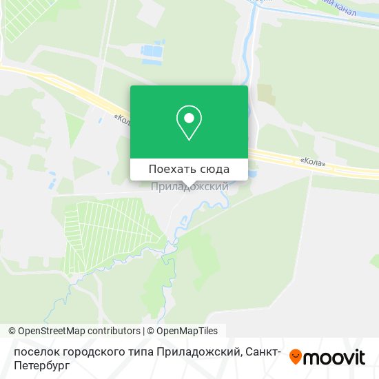 Карта поселок городского типа Приладожский