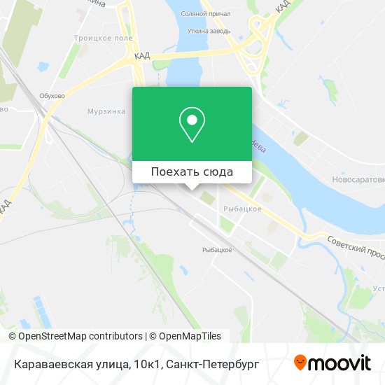 Карта Караваевская улица, 10к1