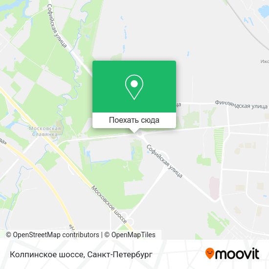 Карта Колпинское шоссе