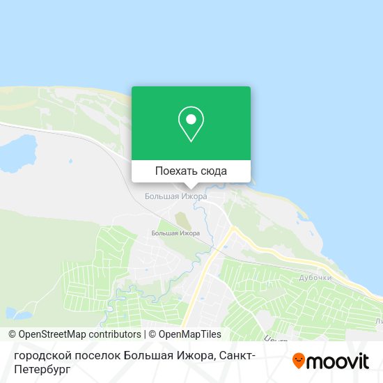 Карта городской поселок Большая Ижора