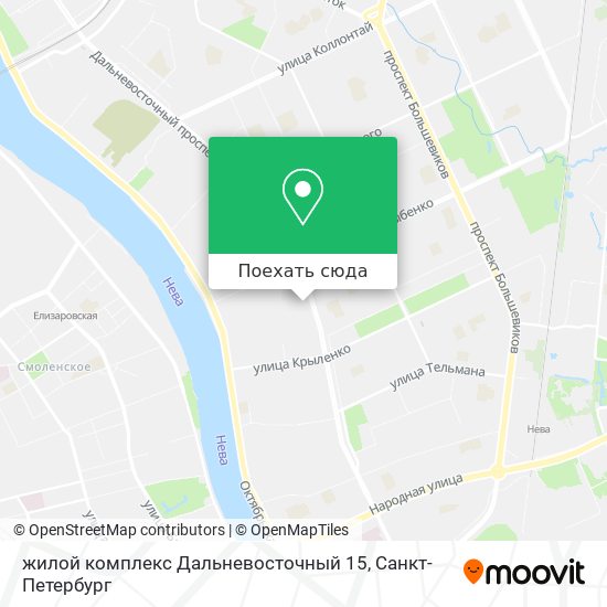 Карта жилой комплекс Дальневосточный 15