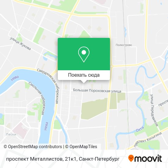 Карта проспект Металлистов, 21к1