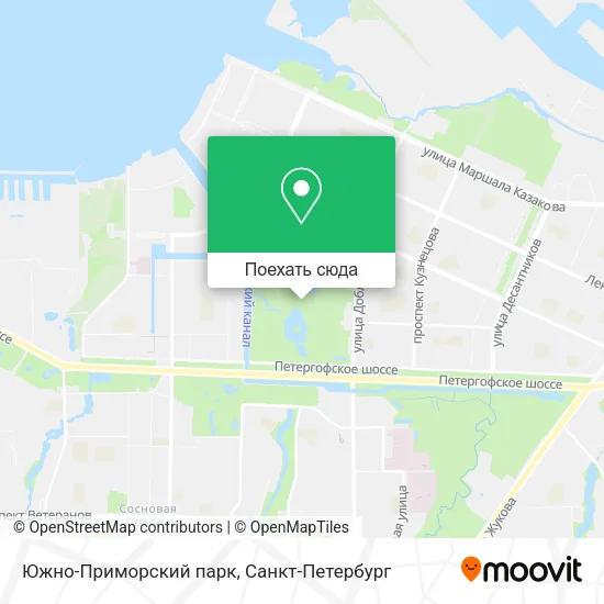Карта Южно-Приморский парк