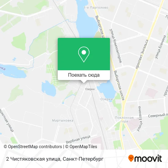 Карта 2 Чистяковская улица
