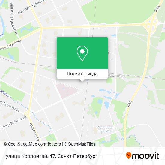 Карта улица Коллонтай, 47