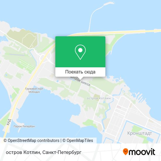 Карта остров Котлин