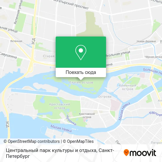 Карта Центральный парк культуры и отдыха