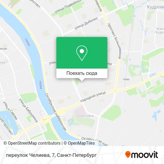 Карта переулок Челиева, 7