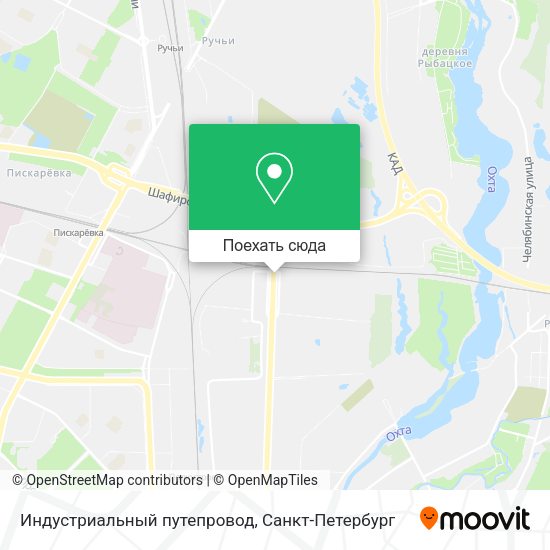 Карта Индустриальный путепровод