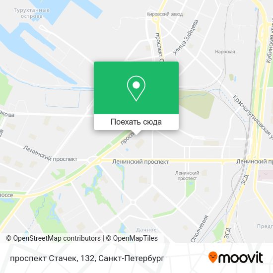Карта проспект Стачек, 132