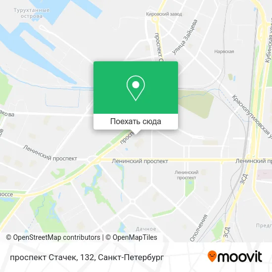 Карта проспект Стачек, 132