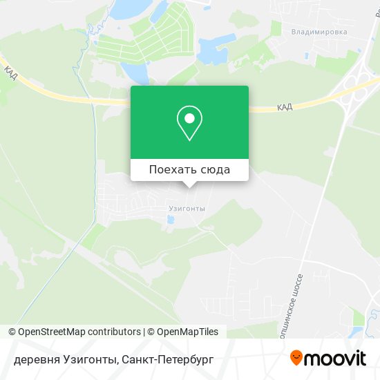 Карта деревня Узигонты